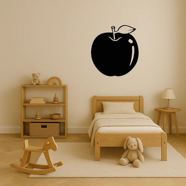 Yapraklı Elma Tasarımlı Dekoratif Tablo - Resim 3