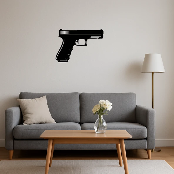 Dekoratif Polis Tabancası Tablo - Resim 4