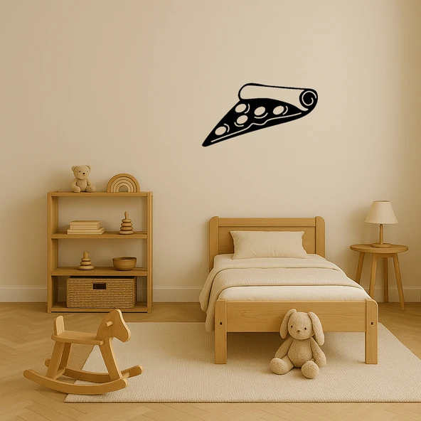 Pizza Dilimi MDF Dekoratif Tablo - Resim 3