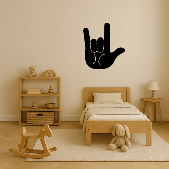 Seni Seviyorum Hareketi MDF Tablo - Resim 3