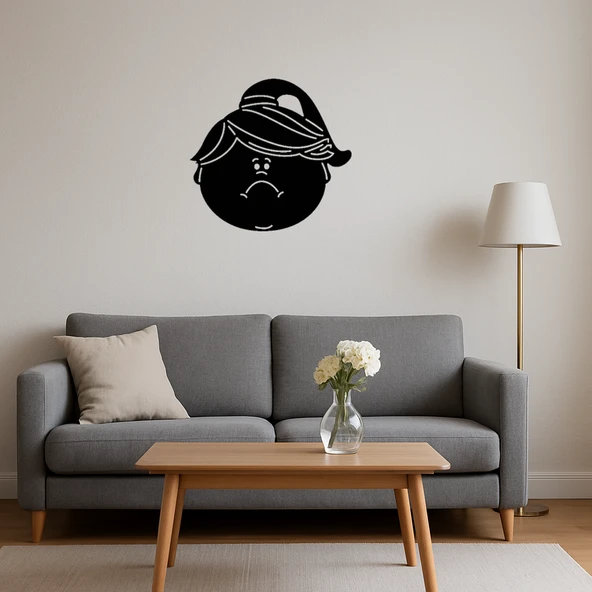 Hüzünlü Kız Portre Dekoratif Tablo - Resim 3