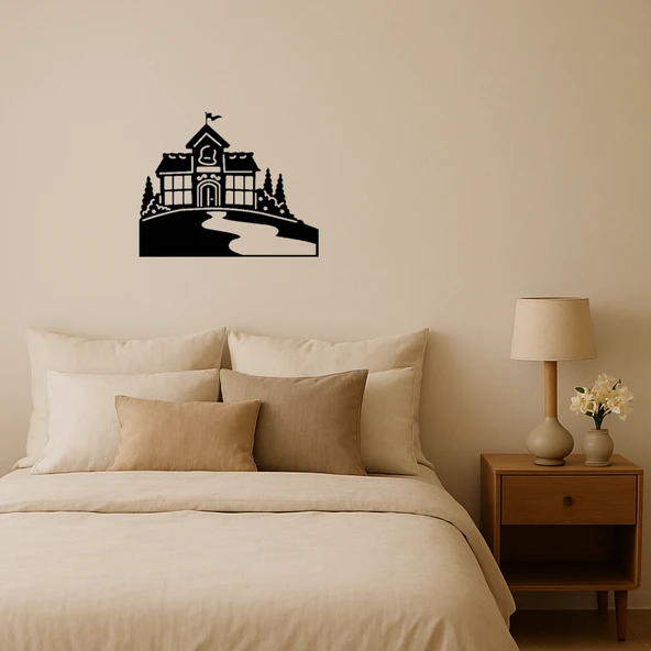 Geometrik Ev Yapı Dekoratif Tablo ürün görseli