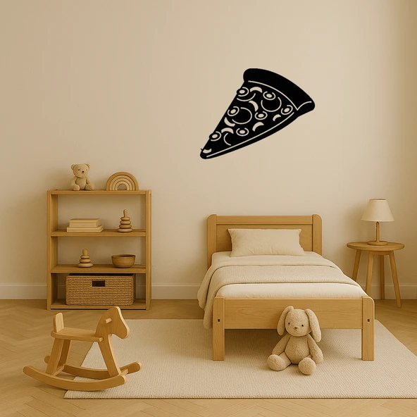 Zeytinli Pizza Dilimi Sanat Tablosu - Resim 3