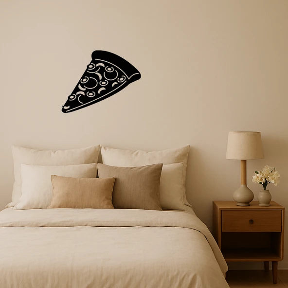 Zeytinli Pizza Dilimi Sanat Tablosu ürün görseli