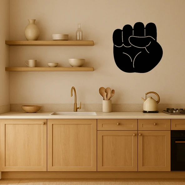 Yükselen Yumruk Motivasyonel Duvar Tablosu - Resim 2