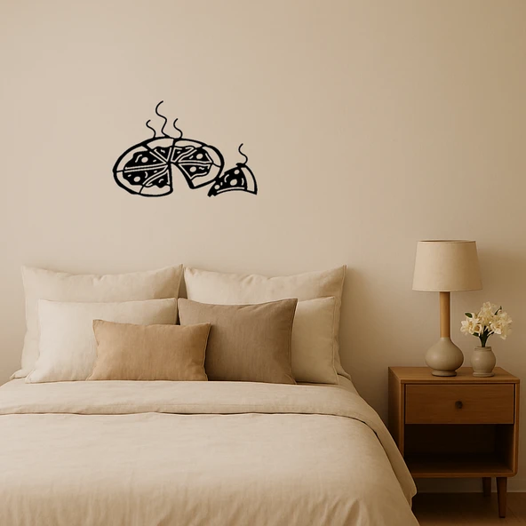 Sıcak ve Lezzetli Pizza Dekoratif Tablo ürün görseli