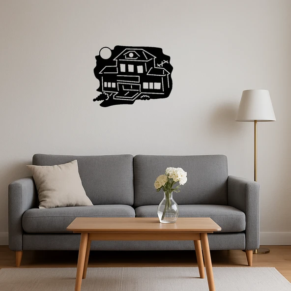 Ev İnşa Eden Çocuk Dekoratif Tablo - Resim 4