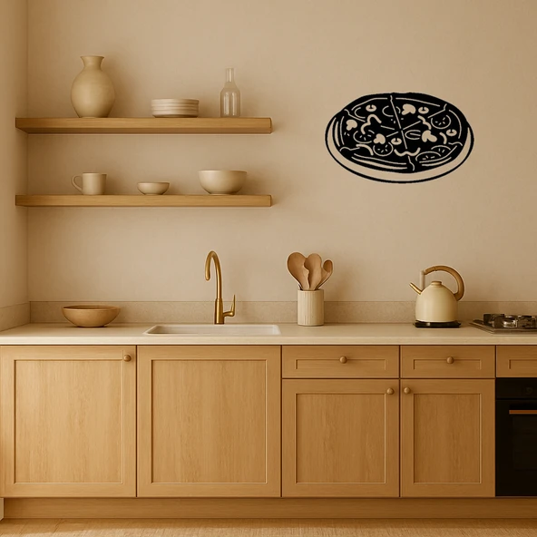 Dekoratif Pizza Tabağı Tabloları - Resim 2