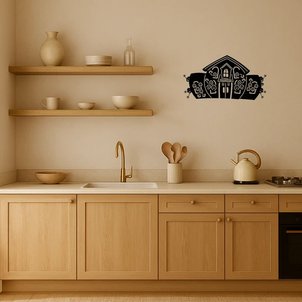 Aile Evi İnşa Dekoratif Tablo - Resim 2