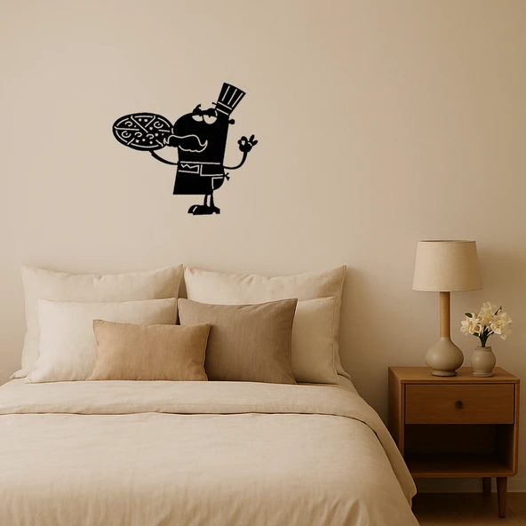 Büyük Bıyıklı Pizza Şefi Tablosu ürün görseli