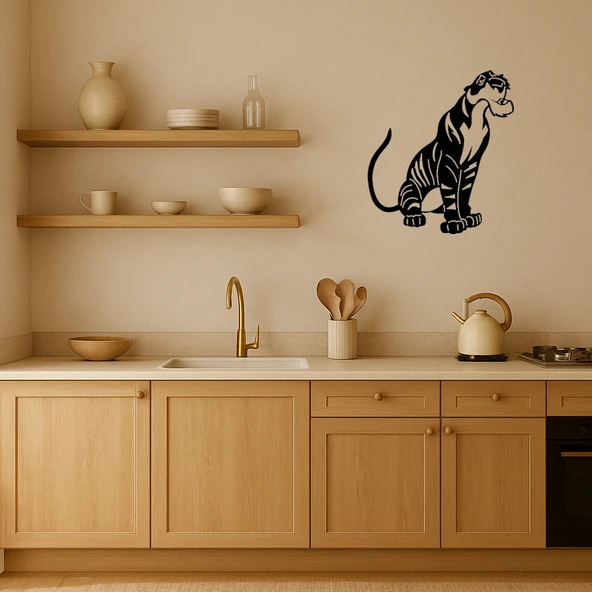 Shere Khan Kaplan Tasarımı İç Mekan Dekoratif Tablo - Resim 2