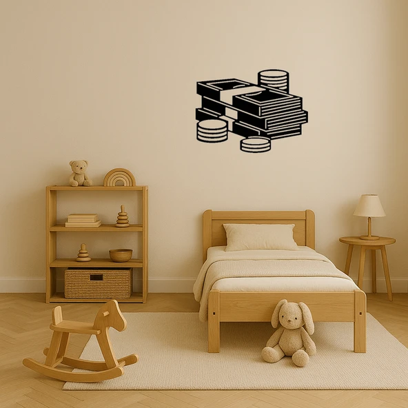 Para Yığınları Dekoratif Tablo - Resim 3