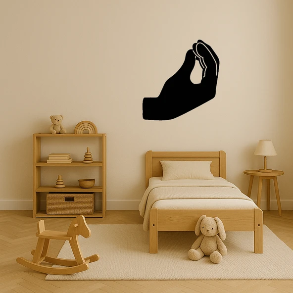 Sıkıştırılmış Parmaklar Dekoratif Tablo - Resim 3