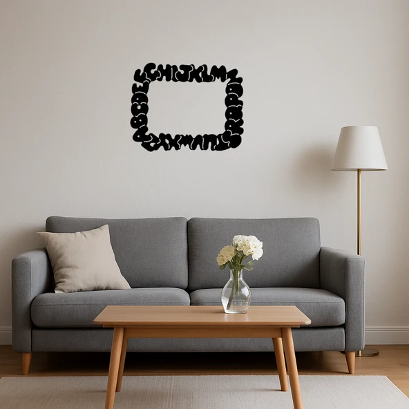 Dekoratif Harfler Alfabesi Tablosu - Resim 4