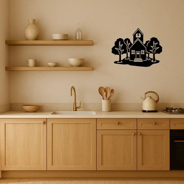 Modern Mimari Tasarımlı Dekoratif MDF Tablo - Resim 2