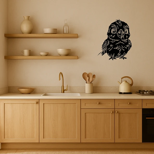 Sevimli Aşk Kuşları MDF Dekoratif Duvar Tablosu - Resim 2