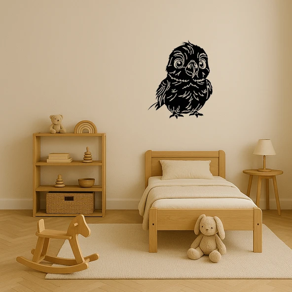 Sevimli Aşk Kuşları MDF Dekoratif Duvar Tablosu - Resim 3