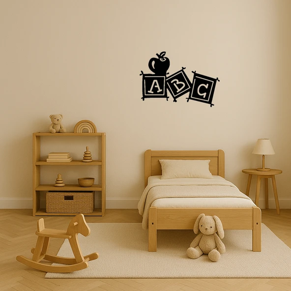ABC Harfleri Dekoratif Tablo - Resim 3