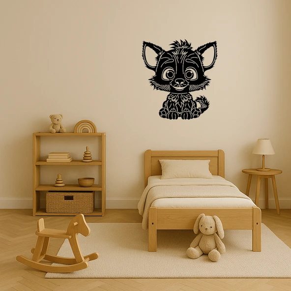 Sevimli Çizgi Karakter Dekoratif MDF Tablo - Resim 3