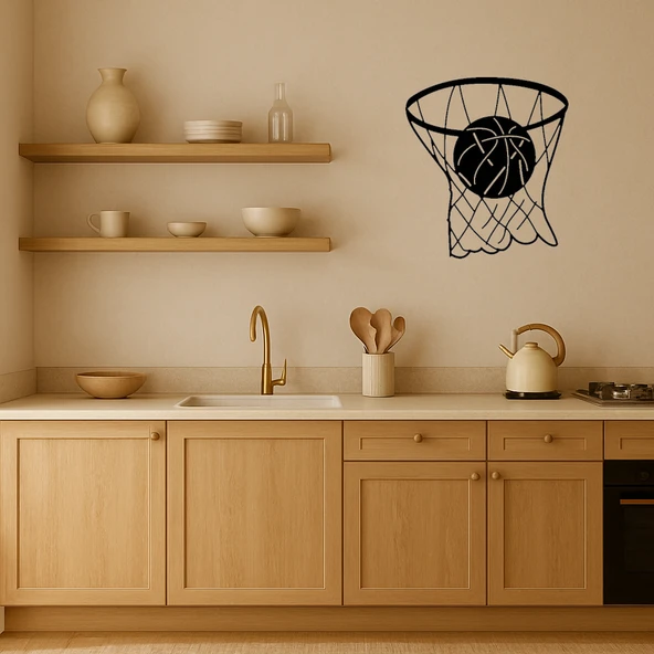 Potadaki Basketbol MDF Duvar Tablosu - Resim 2