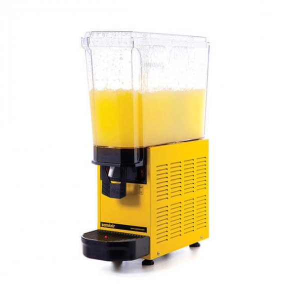 Samixir Klasik Mono Soğuk İçecek Dispenseri, 20 L, Fıskiyeli, Sarı