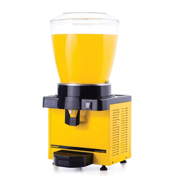 Ayranlık-22 litre soğuk içecek dispenseri-karıştırıcılı-dijital-sarı