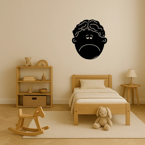 Hüzünlü Çocuk Dekoratif Tablo - Resim 3