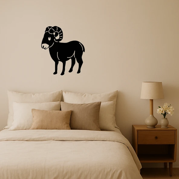 Koç Figürlü İç Mekan Dekoratif Tablo ürün görseli