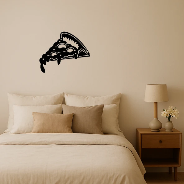 Eritilmiş Peynirli Pizza Dekoratif Tablo ürün görseli