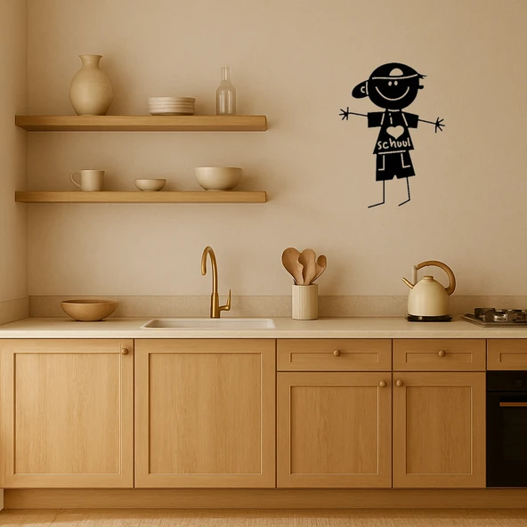 Okul Çocuğu Temalı Dekoratif MDF Tablo - Resim 2