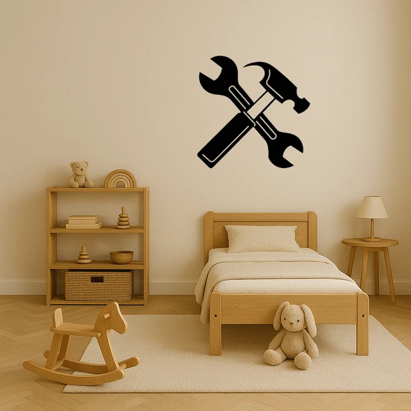 Atölye Aletleri Dekoratif Tablo - Resim 4