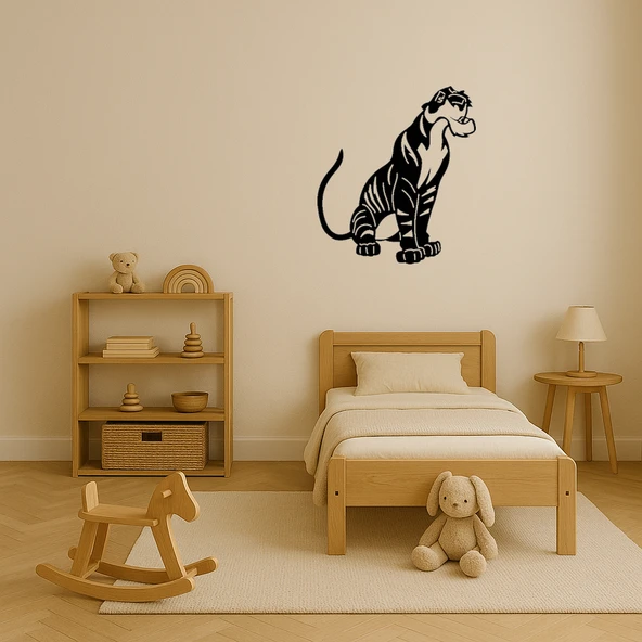 Shere Khan Kaplan Tasarımı İç Mekan Dekoratif Tablo - Resim 3