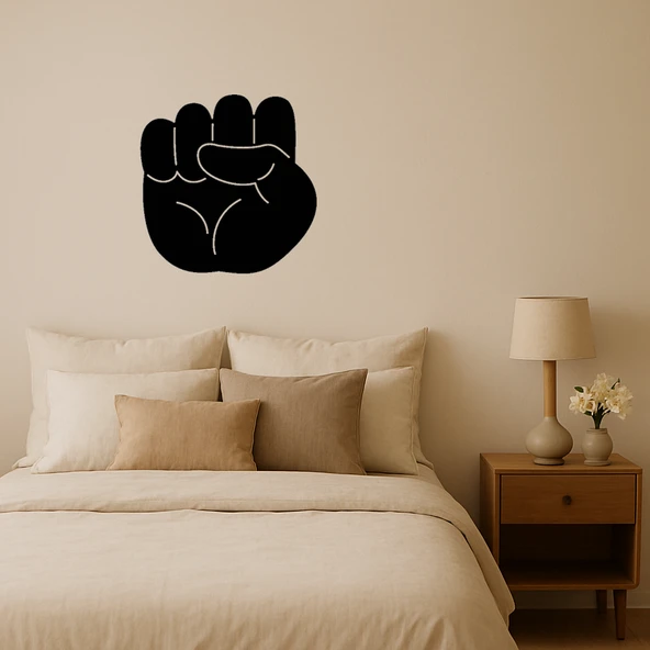 Yükselen Yumruk Motivasyonel Duvar Tablosu ürün görseli