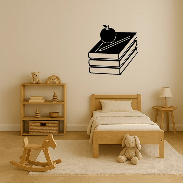 Kitap ve Kalem Kombinli Dekoratif MDF Tablo - Resim 3