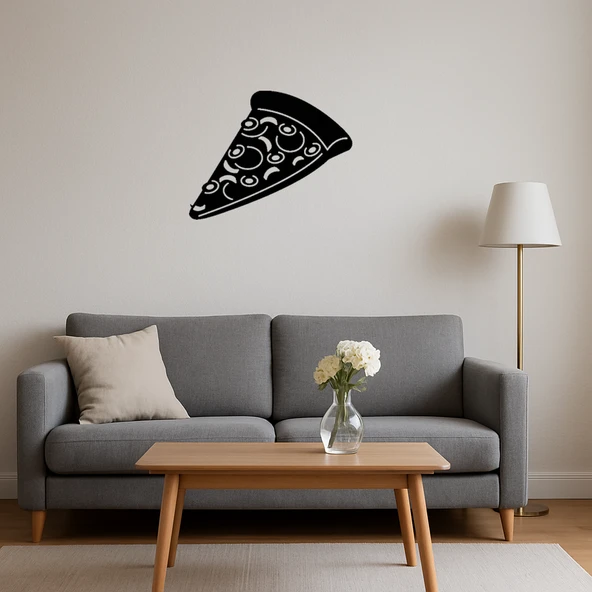 Zeytinli Pizza Dilimi Sanat Tablosu - Resim 4