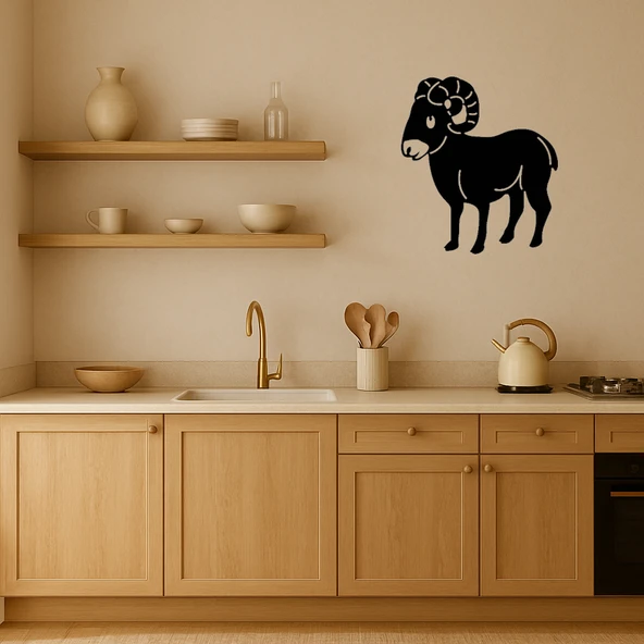 Koç Figürlü İç Mekan Dekoratif Tablo - Resim 2