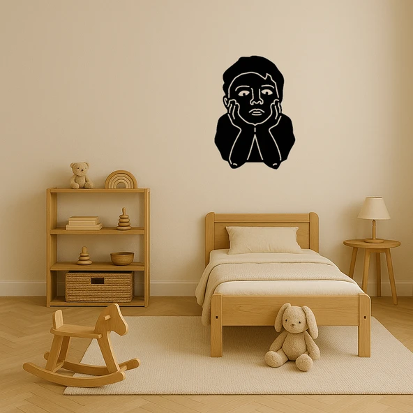 Hayalci Çocuk Dekoratif Tablo - Resim 4