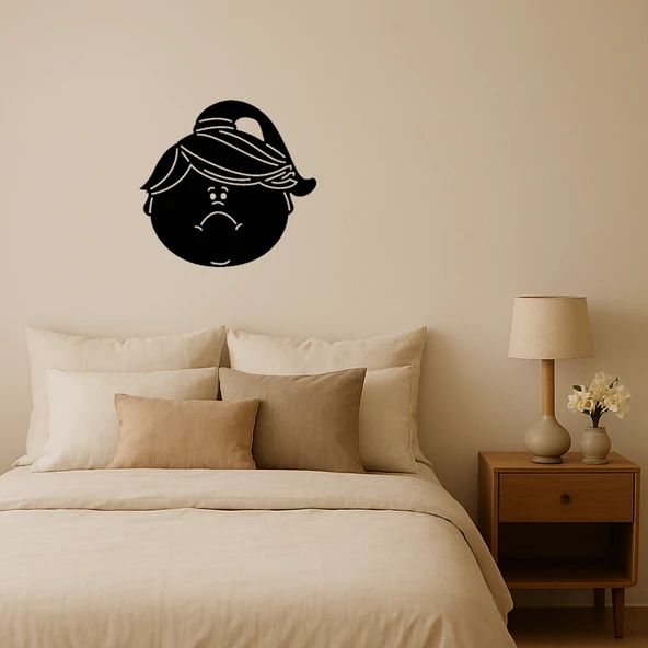 Hüzünlü Kız Portre Dekoratif Tablo ürün görseli