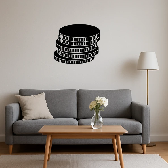 Altın Madeni Para Dekoratif Tablo - Resim 4