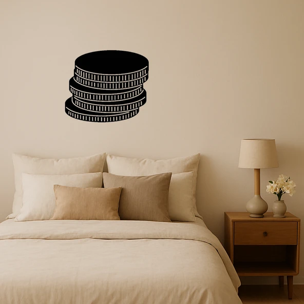 Altın Madeni Para Dekoratif Tablo ürün görseli