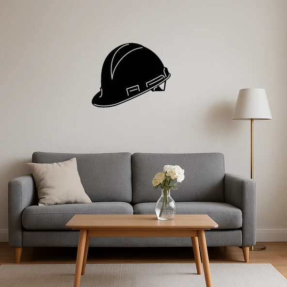 Güvenlik Kasklı Çocuk Dekoratif Tablo - Resim 3