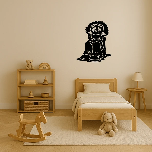 Korkulu Çocuk Dekoratif Tablo - Resim 3