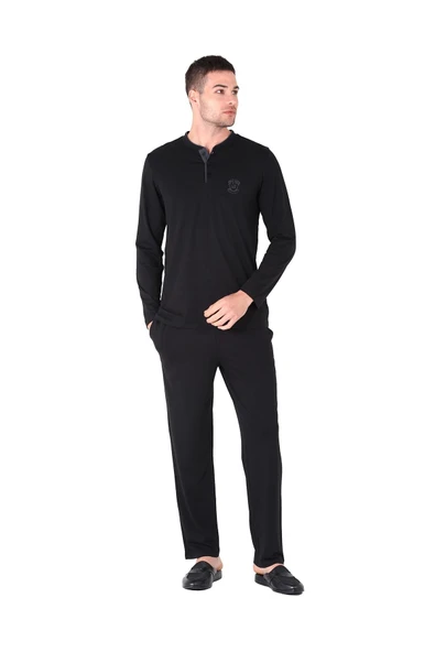 D'S Damat 221001 Uzun Kol Pijama Takımı - Resim 3