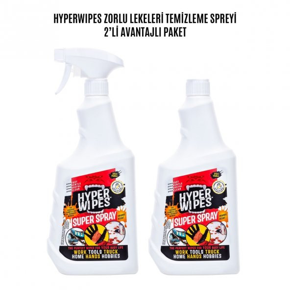Juniper Clean Hyperwipes Yüzey Temizleme Spreyi 750 ml 2li Paket