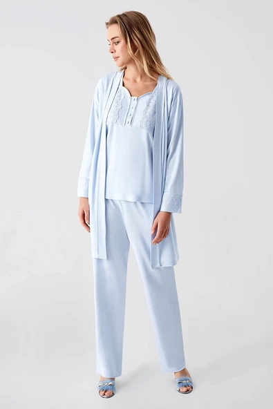 Freshness 321 Kadın Sabahlıklı Pijama Takımı - 1