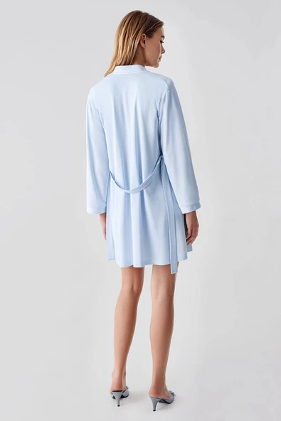 Freshness 324 Kadın 4'Lü Sabahlıklı Şorlu Pijama Takımı - 6