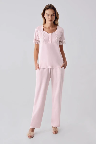 Freshness 321 Kadın Sabahlıklı Pijama Takımı - 2