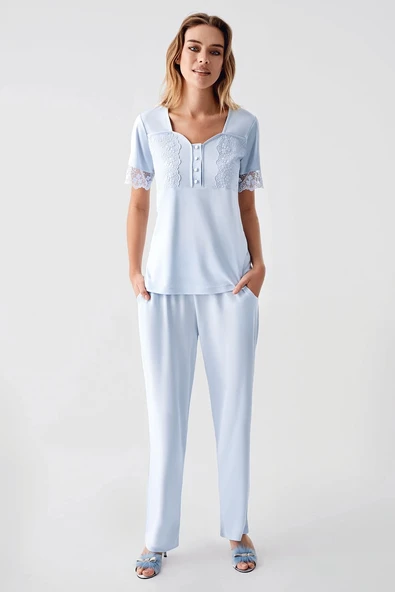 Freshness 321 Kadın Sabahlıklı Pijama Takımı - 2