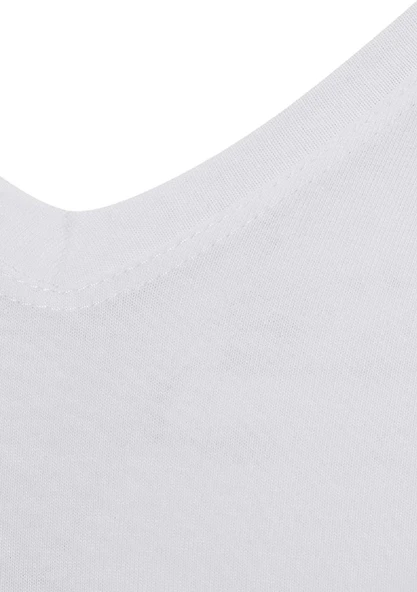 Star 206 Modal Yarım Kol V-Yaka T-Shirt Atlet - 2