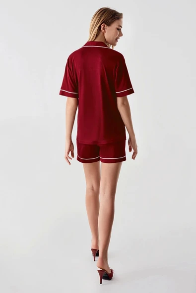 Freshness 324 Kadın 4'Lü Sabahlıklı Şorlu Pijama Takımı - 2